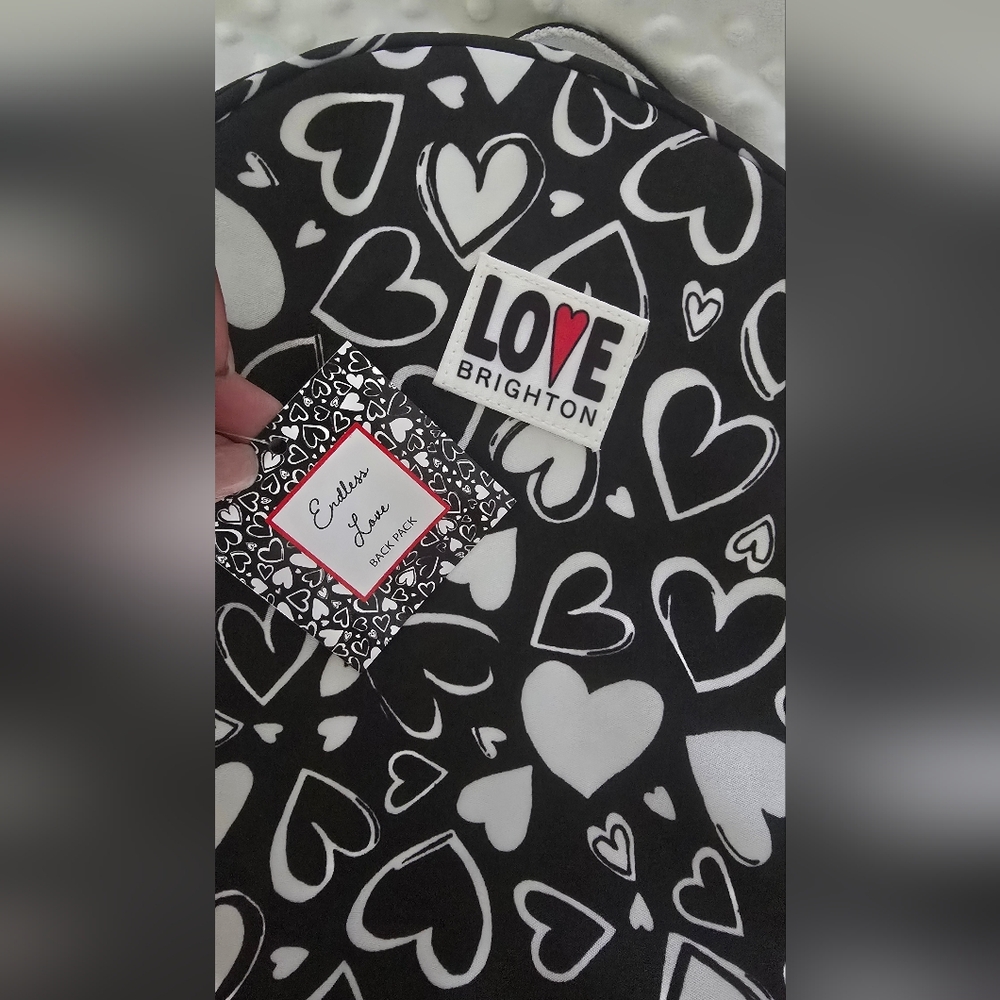 Brighton Love Heart Pattern Backpack - Picture 4 of 4